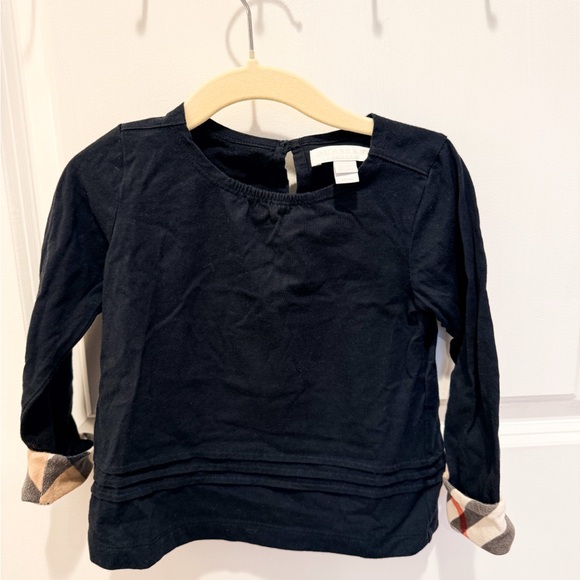 Authentic Burberry Kids Black Shirt- size 4Y